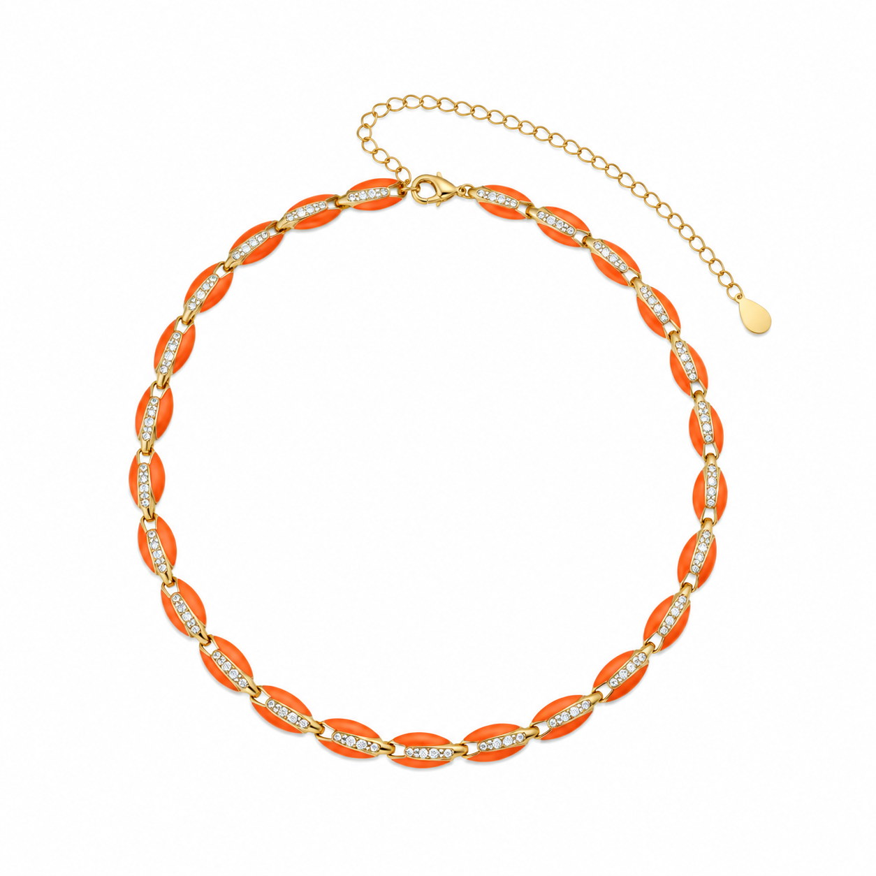 Kay Orange Choker