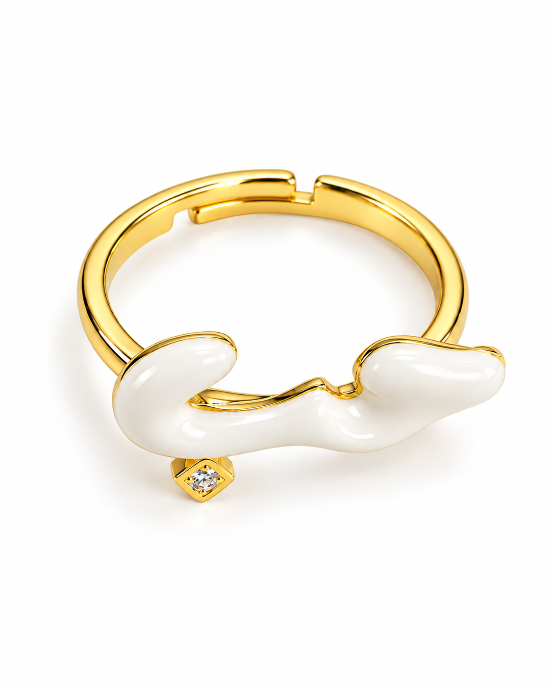 Hob White Ring