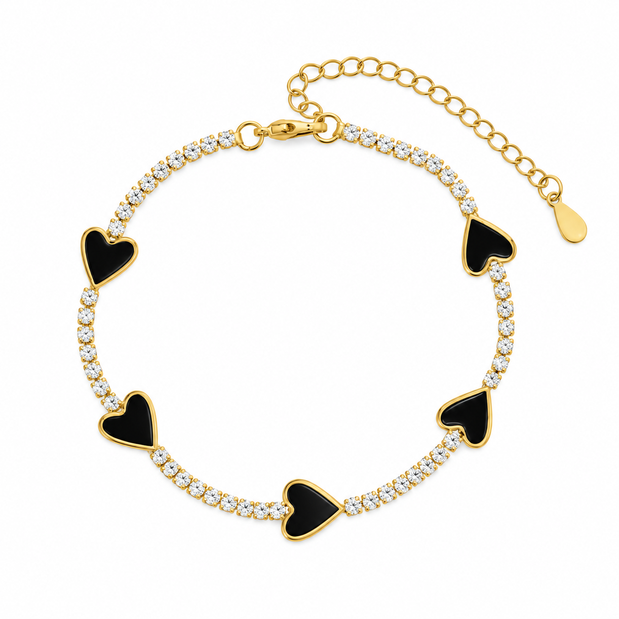 Black Heart Bracelet